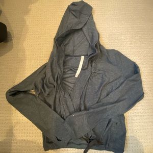 ♦️ Lululemon NAVY/BLACK open hoodie with tie